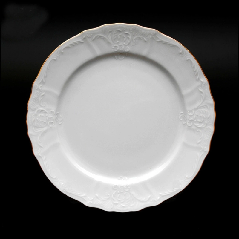 Набор тарелок 19 см Бернадотт Белый узор (6 шт)