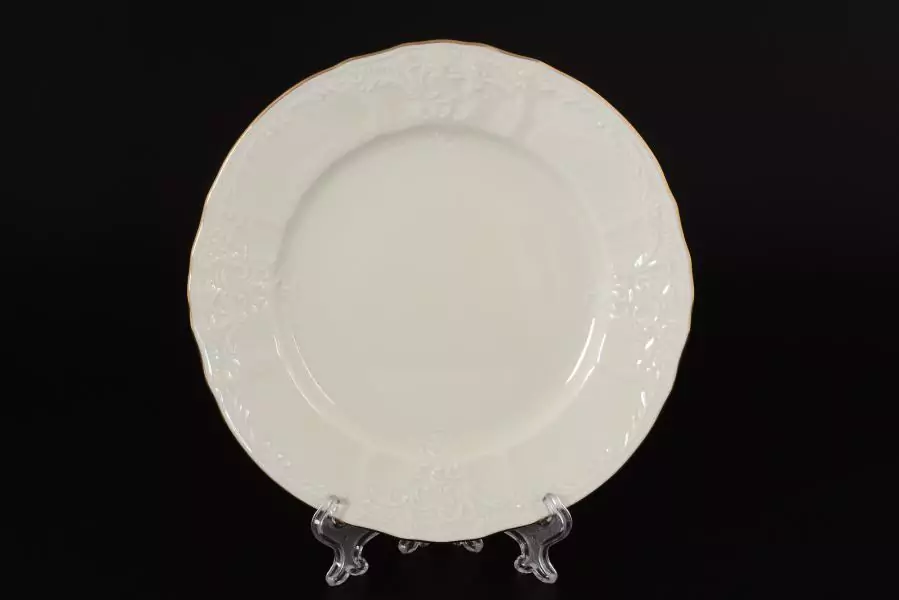 Набор тарелок 17 см Бернадотт Белый узор Be-Ivory (6 шт)